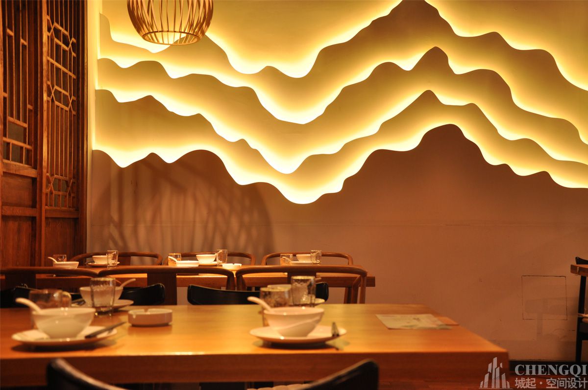 紫荷花主题餐厅,主题餐厅装修设计案例图