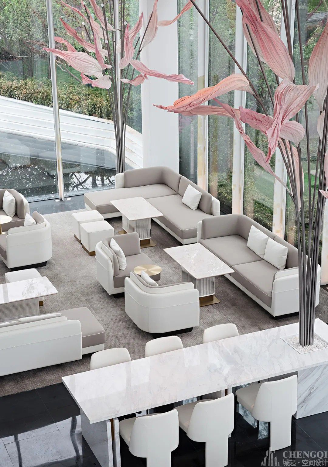 售楼处空间设计效果图,售楼处装饰实景图