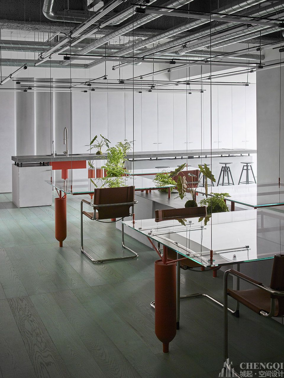 实验空间空间设计效果图,实验空间装饰实景图