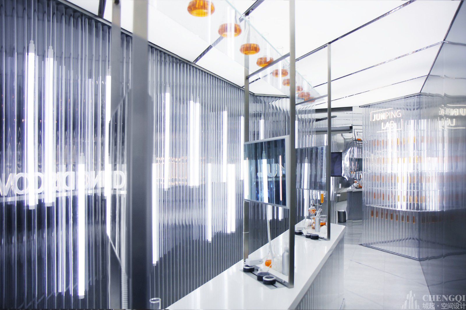 实验室设计效果图,实验室装修实景图