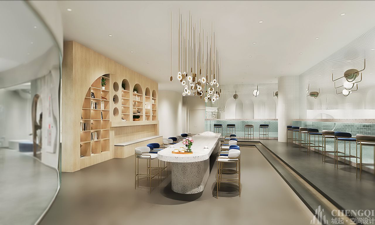 游泳馆装修布局图,游泳馆装修案例图