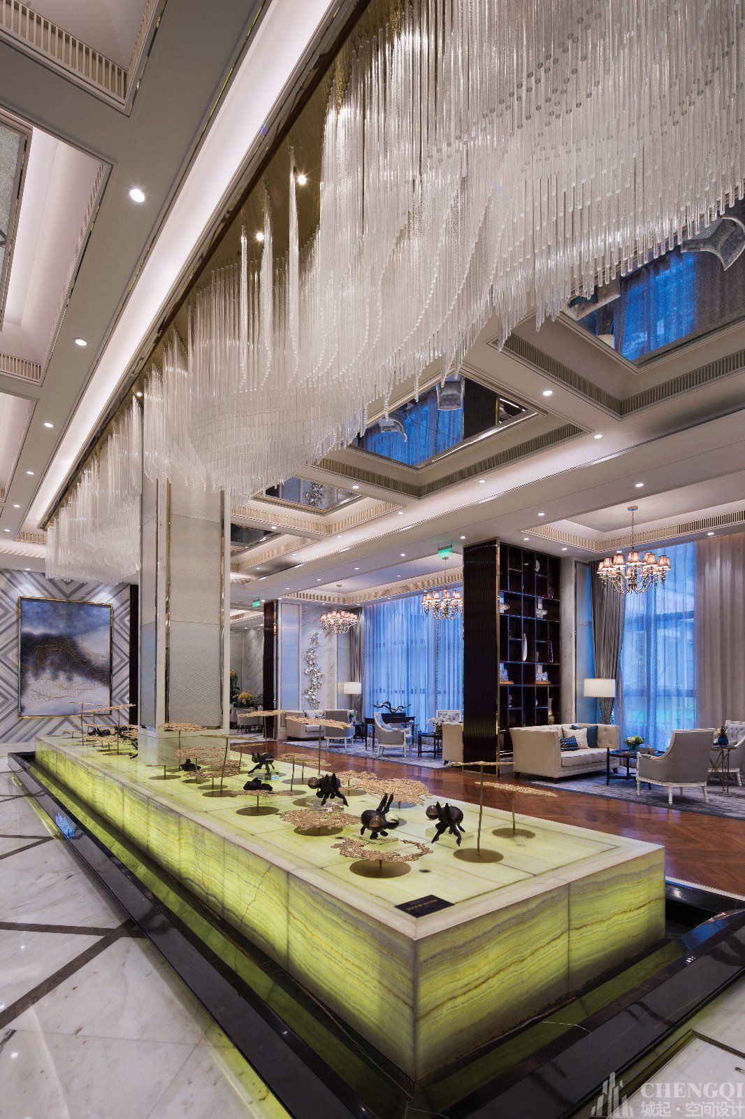 售楼处空间设计案例图,售楼处空间设计实景图