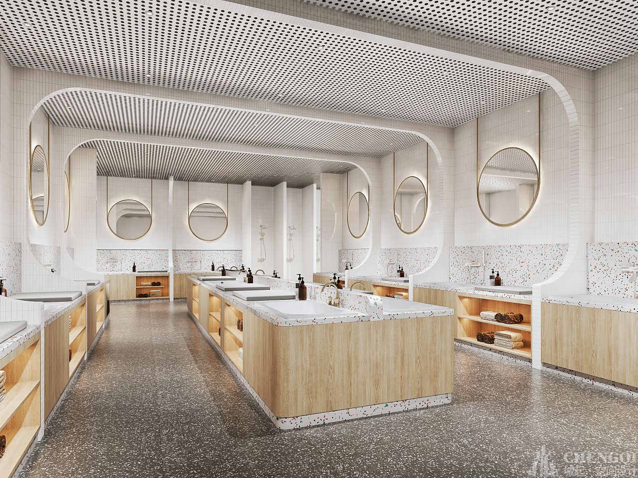 游泳馆装修案例图,游泳馆装修实景图