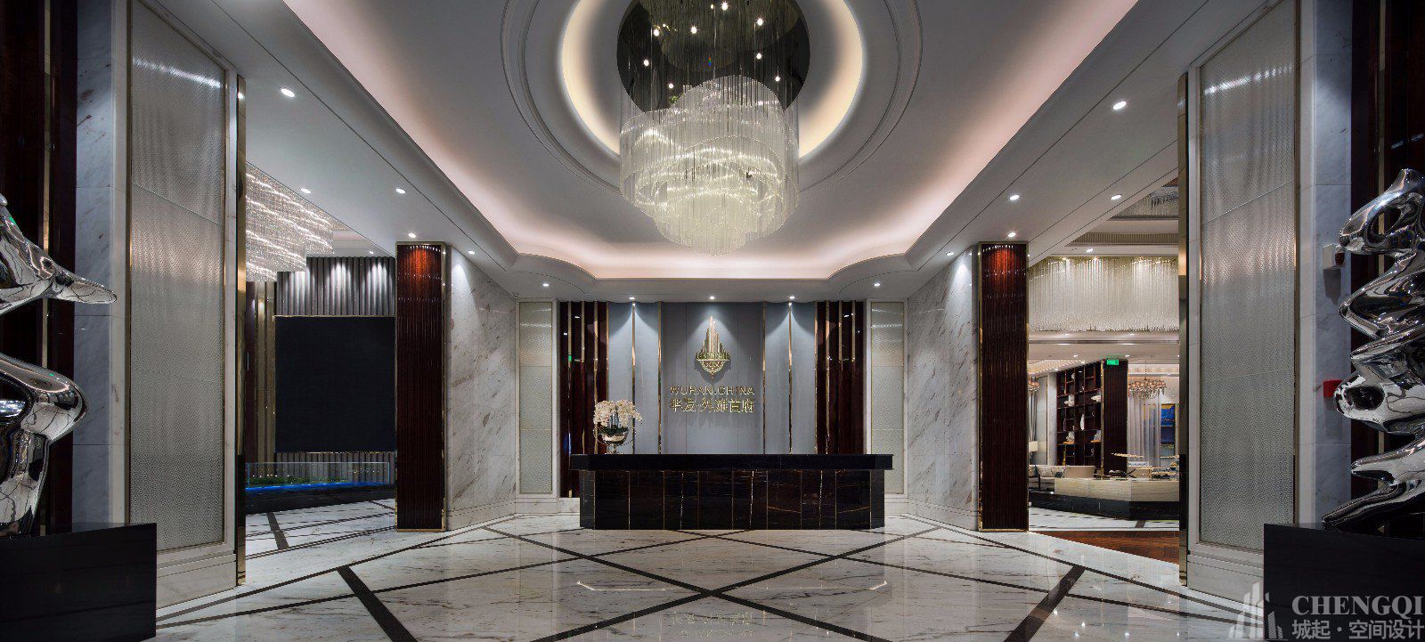 售楼处装饰布局图,售楼处装饰案例图