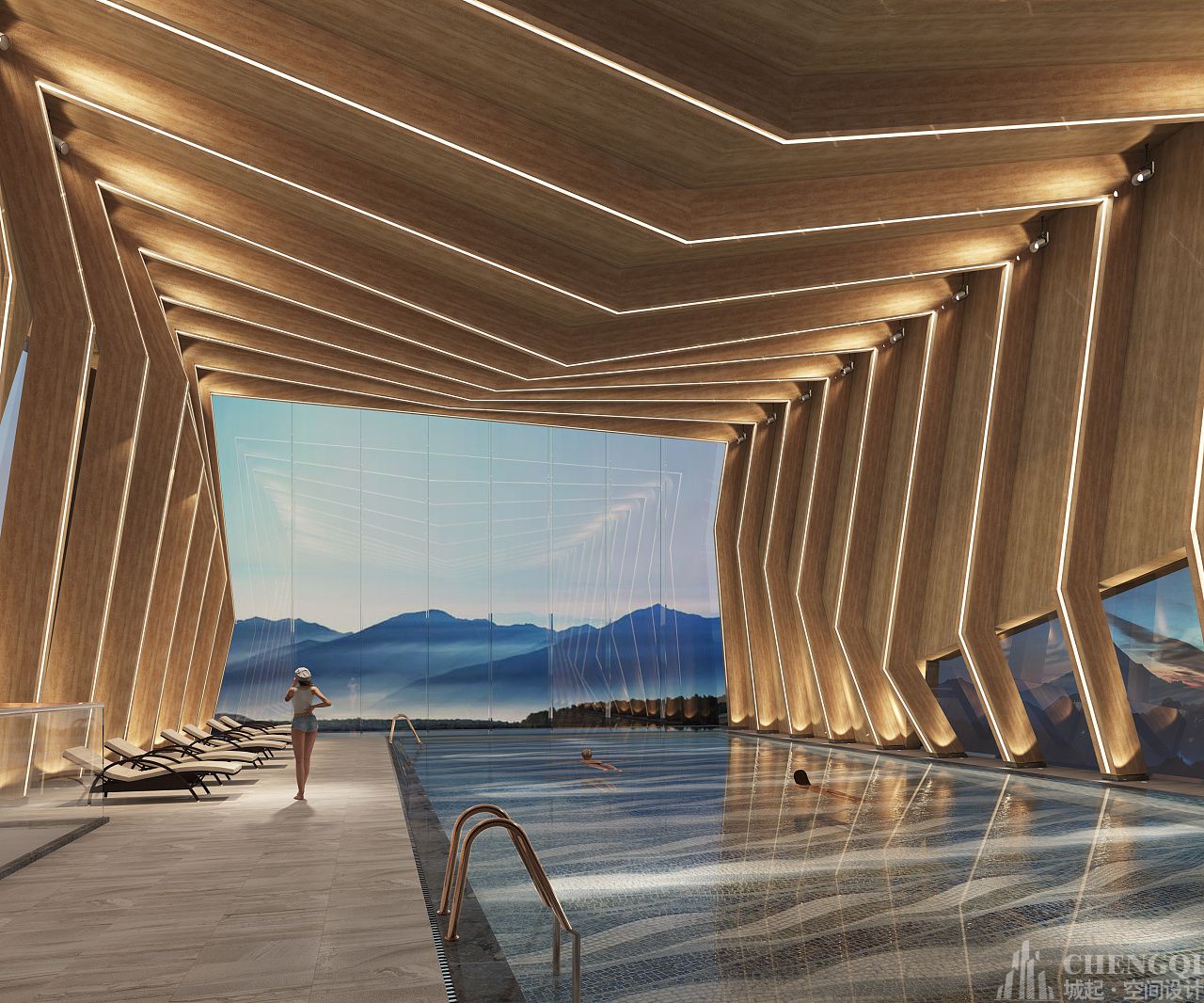 游泳馆空间设计布局图,游泳馆空间设计案例图