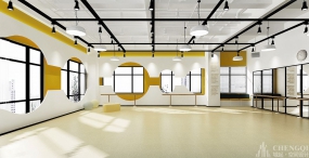 舞蹈房装饰效果图,舞蹈房设计案例图