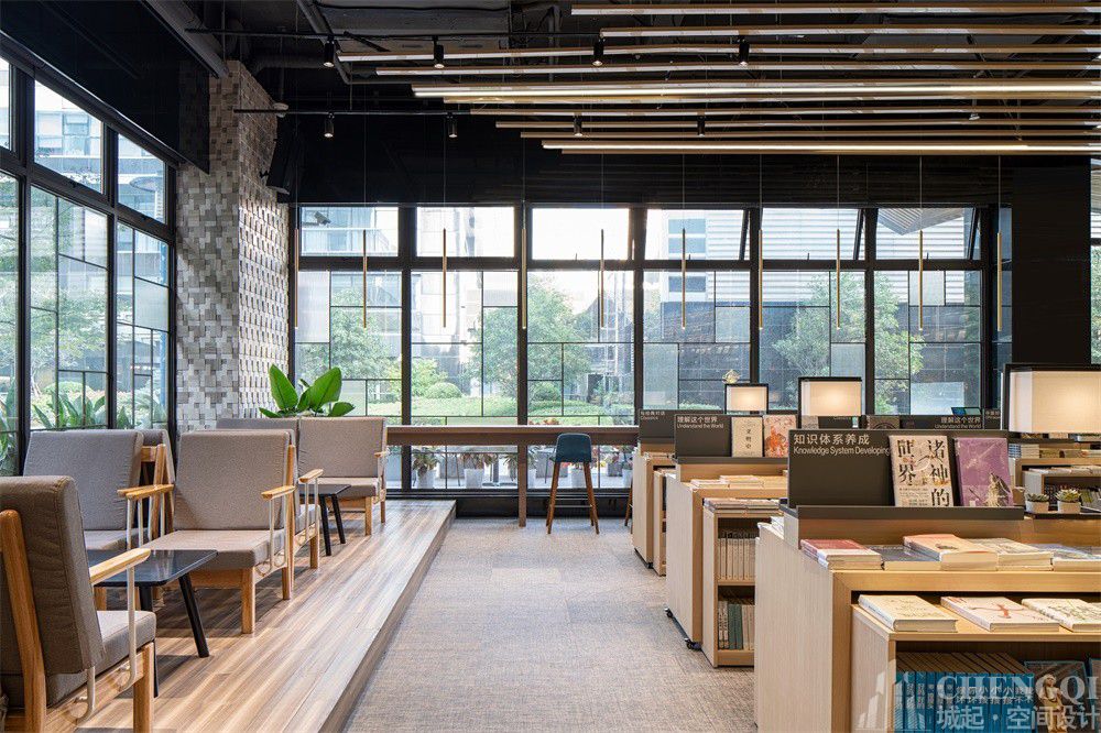 图书馆装修设计案例图,图书馆装修设计图片