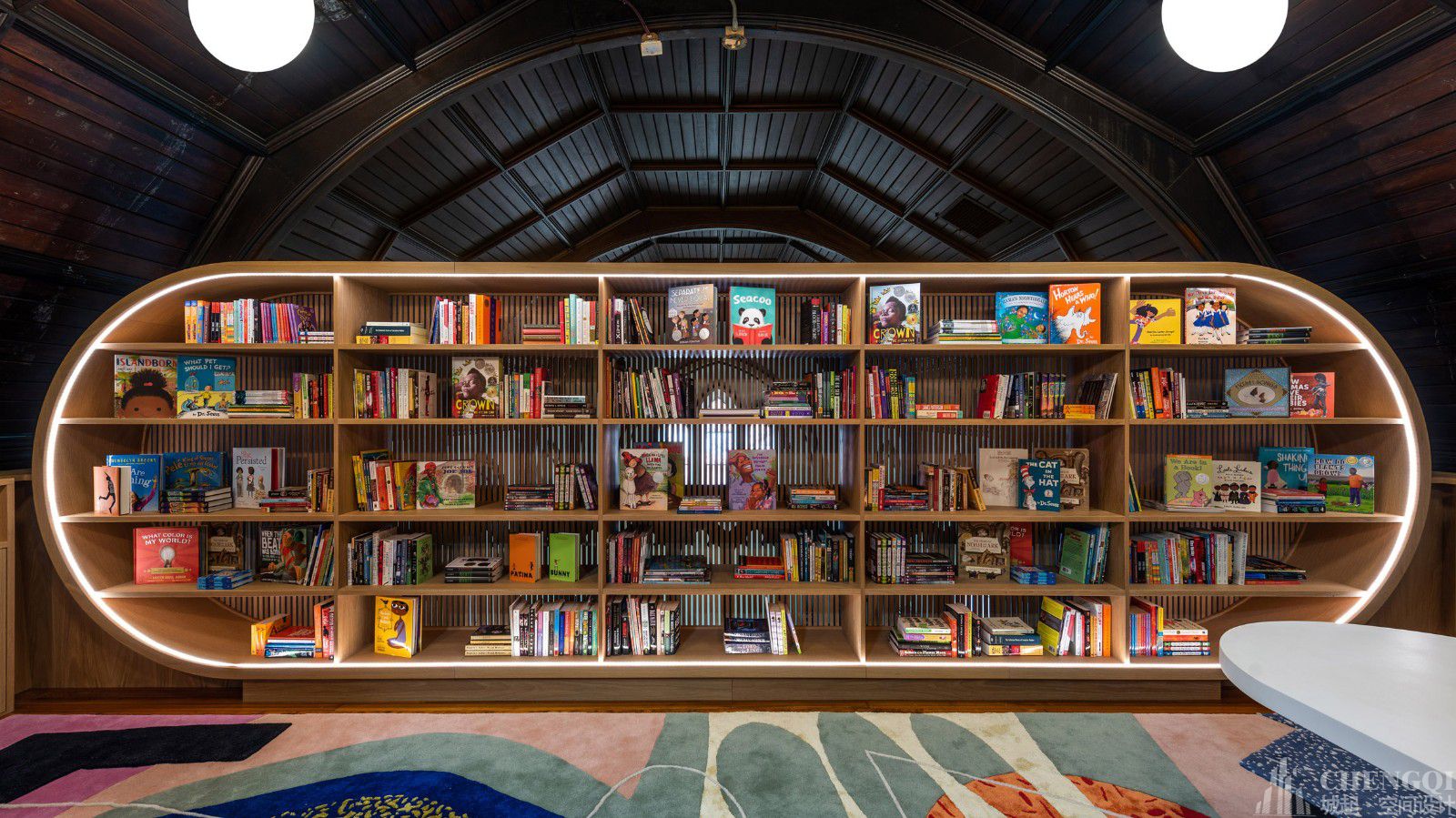 图书馆装修设计实景图,图书馆装修设计效果图