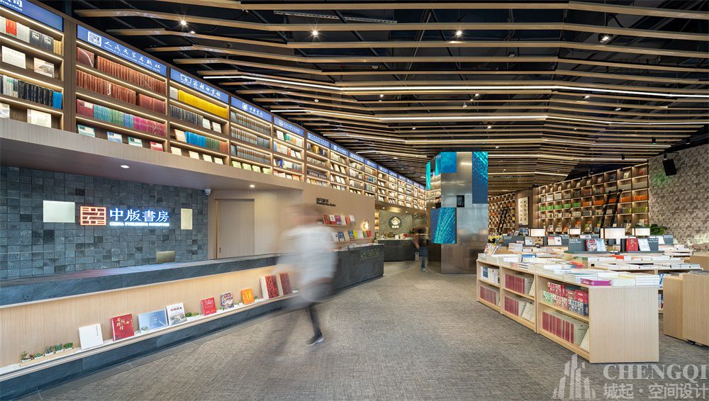 图书馆装饰实景图,图书馆装饰效果图