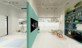 SS舞蹈工作室,舞蹈房设计实景图