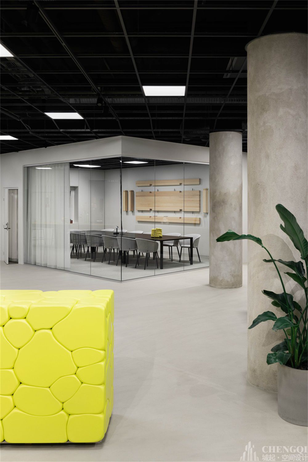 公司前台设计效果图,办公室装修设计效果图