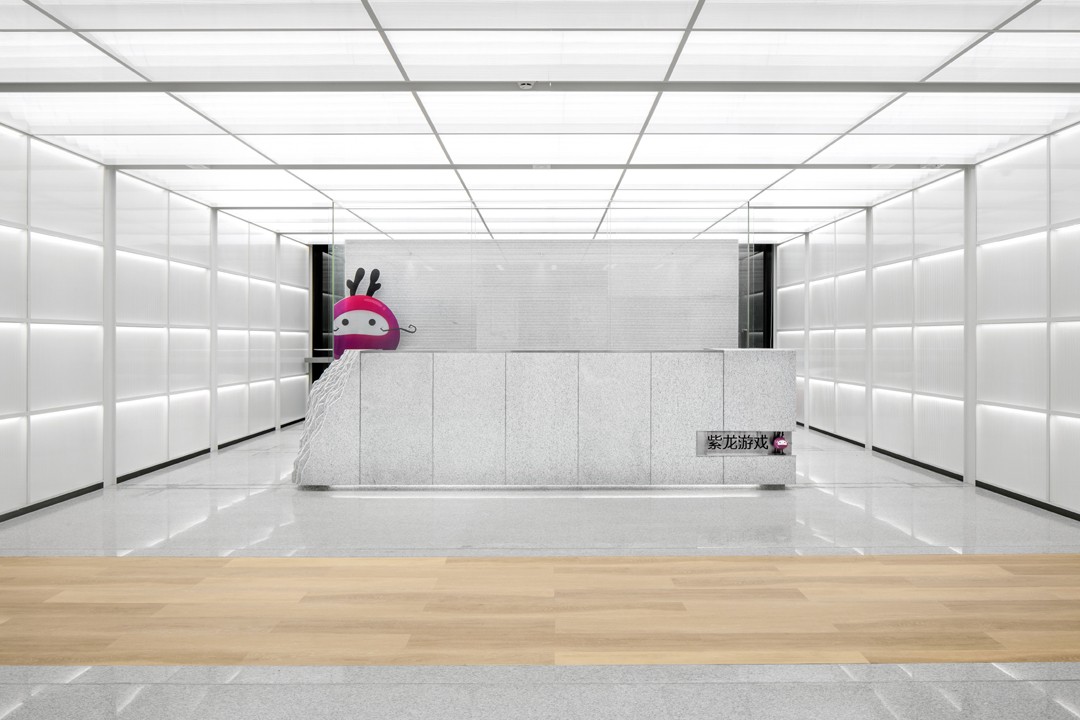 游戏公司前厅装修设计效果图,前厅装修设计效果图