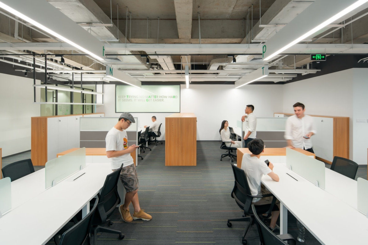 现代简约风格办公区域装饰设计效果图,办公区域装饰设计效果图