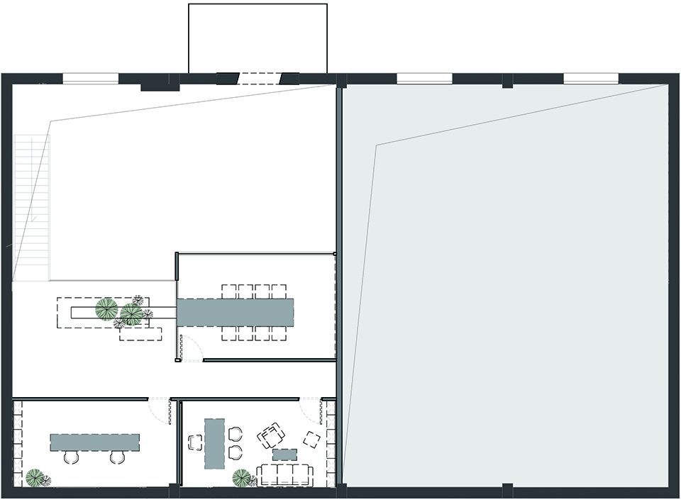 工业风loft风办公室设计平面图,工业风办公室设计效果图