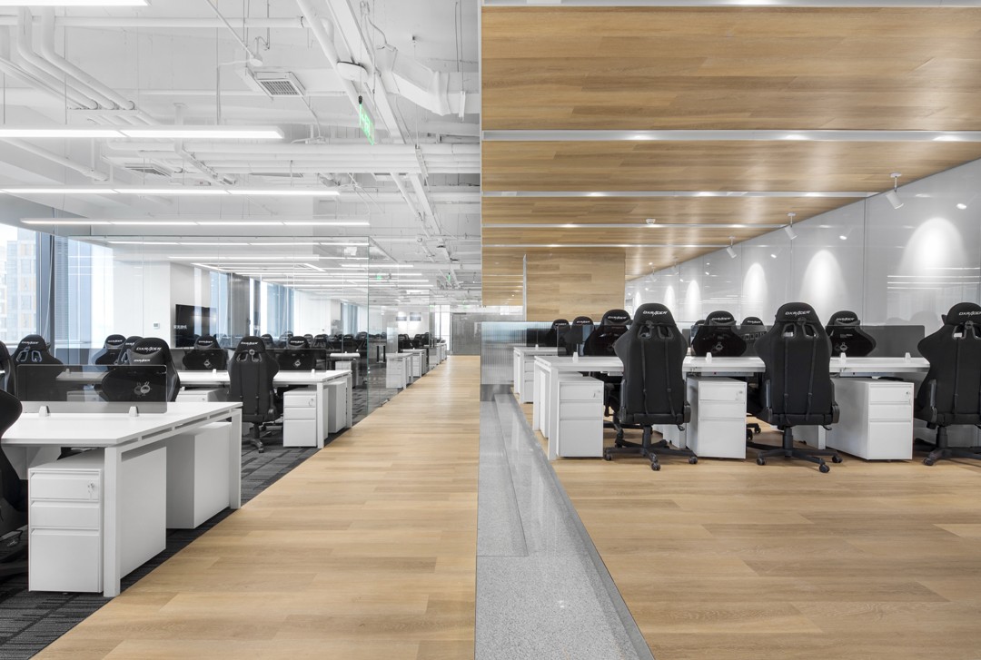 游戏公司开放区域装修设计效果图,开放区域装修设计效果图