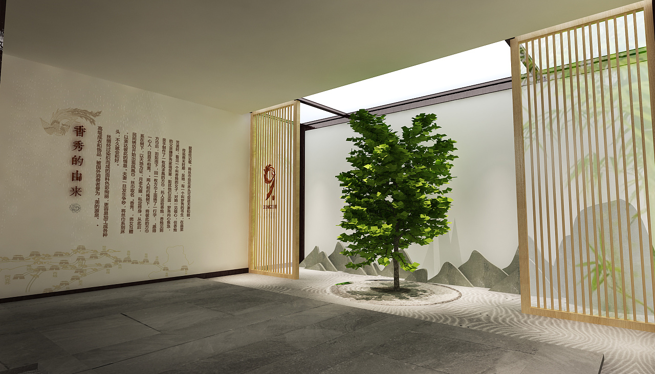 现代简约风展厅设计效果图,现代简约展厅设计效果图