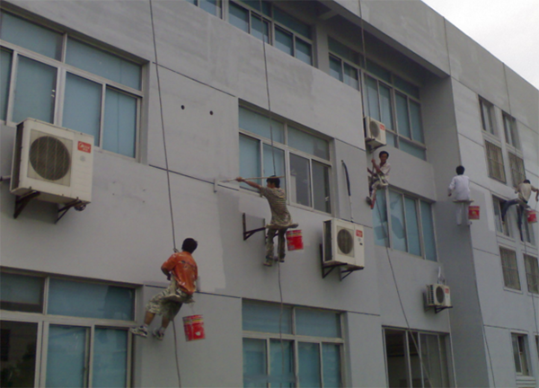 外墙乳胶漆施工