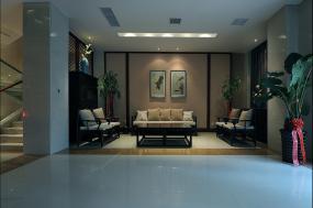 足浴店室内纱帘装修效果图片