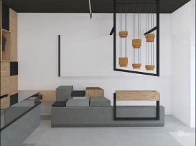 个性童装店装修货架图片