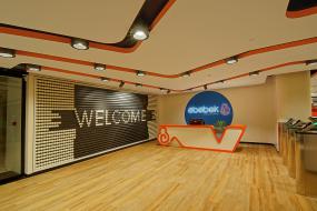 公司办公室前台设计装修效果图片