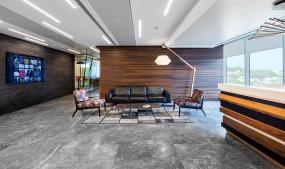 办公室前台圆形吊顶设计图