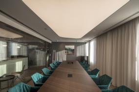 办公室会议室圆形吊顶装修效果图