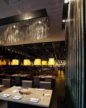 3d海洋烧烤餐厅装修效果图