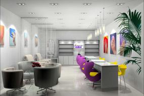 美甲店面墙纸装修图片大全