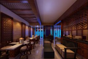 最新美甲店室内白色墙面装修效果图片