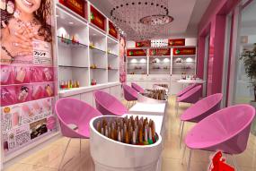 时尚小型温馨美甲店装修图片