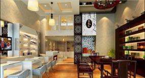 时尚美甲店室内墙砖墙面装修效果图片