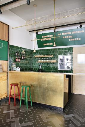 现代时尚简约风格奶茶店装修效果图