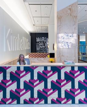 现代公司前台设计效果图片大全