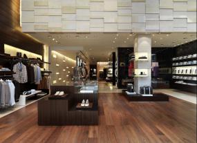 服装店装修风格实木地板贴图