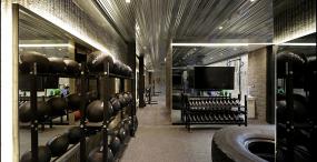 健身房室内设计镜子装修效果图片