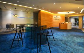 现代公司前台设计装修效果图