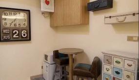 美甲店大理石地砖装修效果图