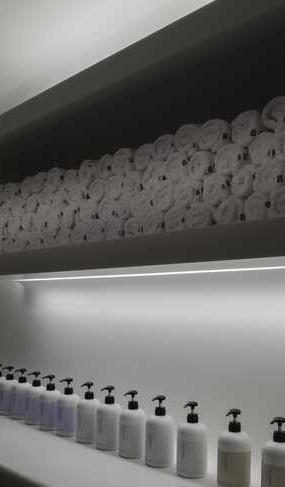 美发店水晶灯装修效果图片