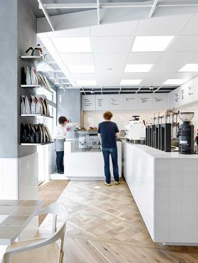 精美超市奶茶店装饰画装修效果图片