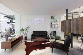 二楼美发店装修效果图片欣赏