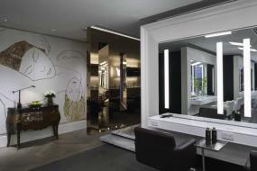 美发店装修射灯效果图片