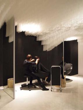 现代简约风格美发店室内装修