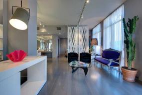 美发店装修图室内设计装修效果图