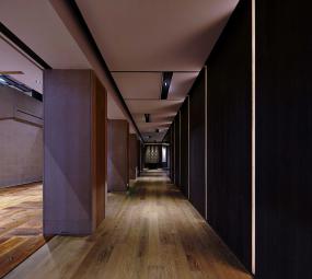 酒店走廊简约装修效果图片