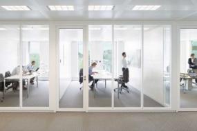 办公室装修玻璃隔断图片大全