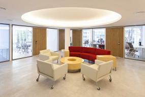 办公室设计室内隔断效果图图片