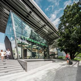 现代办公室风格隔断效果图片