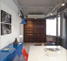 简约现代风格专业办公室隔断装修图