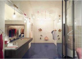 精品女服装店展示架装修效果图片