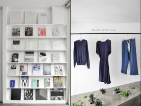 最新女服装店室内置物架装修效果图片大全